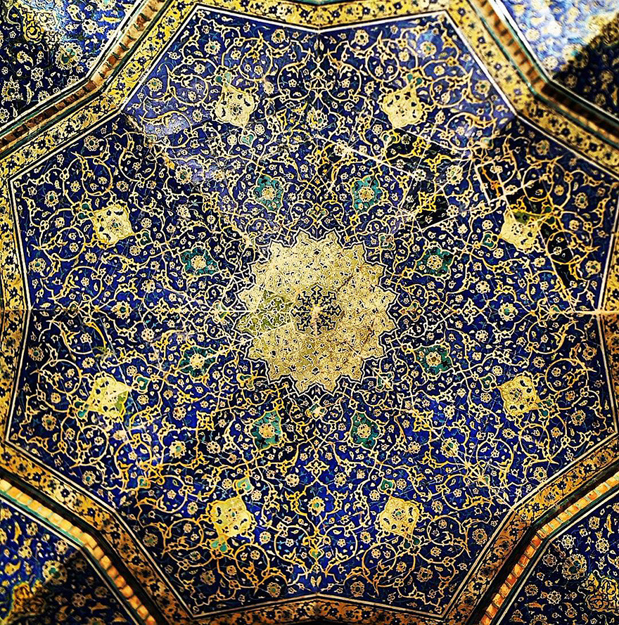 جمال وروعة أسقف المساجد في ایران‎‎